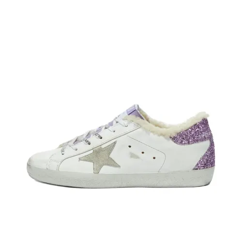 Golden Goose Super-Star Skateboard Shoes Women's Low-Top White/Purple