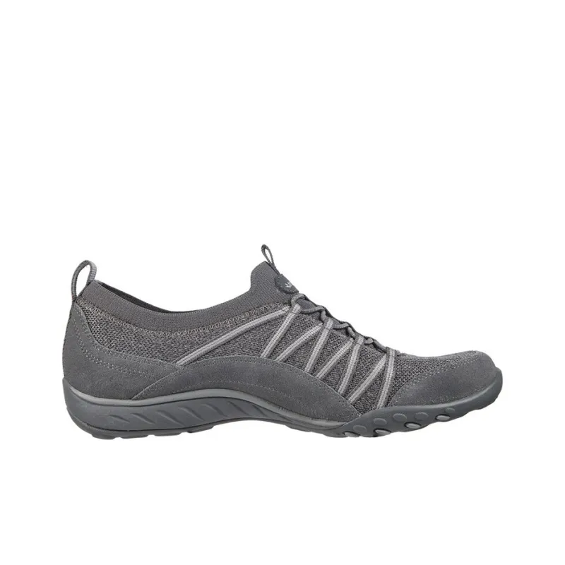 Skechers Breathe-Easy Casual Shoes Women's Low-Top Dark Gray-1