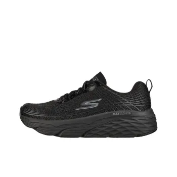 Skechers Max Cushioning Running Shoes Women's Low Top Pure Black