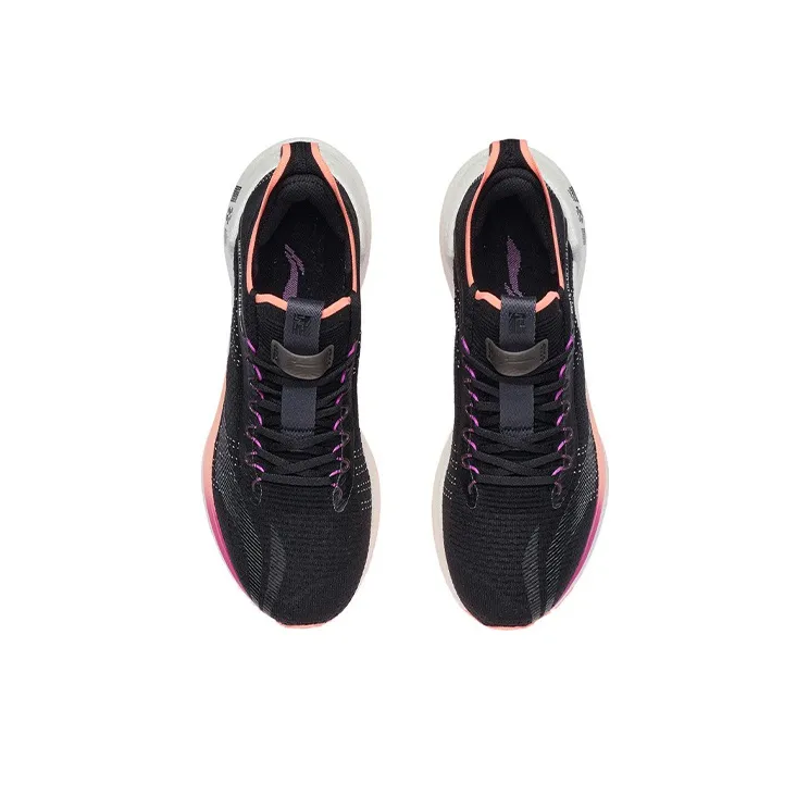 LiNing Jueying Essential Breathable Low Top Running Shoes Men's Black Orange-3