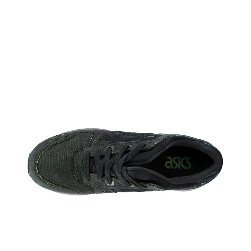 Asics Gel-Lyte 3 Lace Up Low-Top Running Shoes Men's Black Green-3