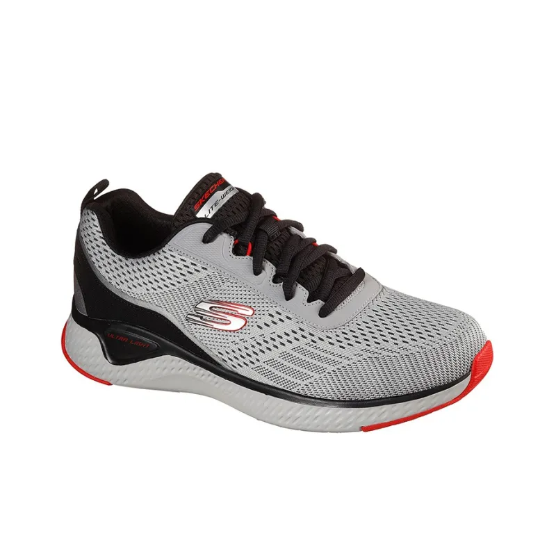 Skechers Solar Fuse Cushioning Anti-Slip And Wear-Resistant Low-Top Running Shoes Men's Gray-2