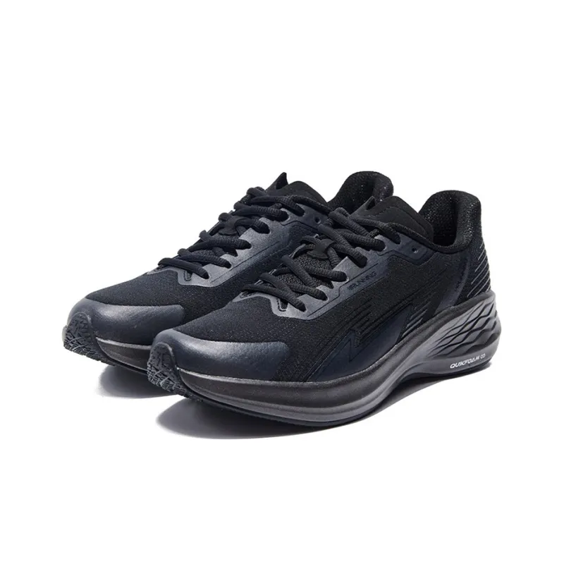 361° Flying Wing 2.0 Q Bounce Ultra Technology Durable Breathable Lightweight Low Top Running Shoes Men's Black Silver-2