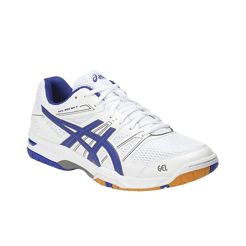 Asics Gel-Rocket 7 Running Shoes Men Low-Top White/Blue-2