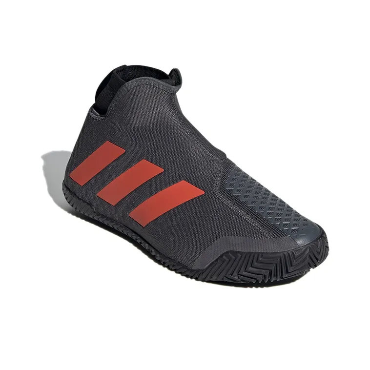 Adidas Stycon Cushioning Anti Slip And Wear Resistant Low Top Running Shoes Men's Gray Orange-2