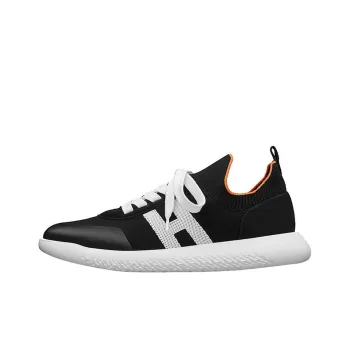HERMES Crew Slip Resistant, Abrasion Resistant, Lightweight Low Top Casual Shoes Men's Black