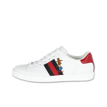 GUCCI ACE Stylish Skateboarding Shoes Women's White