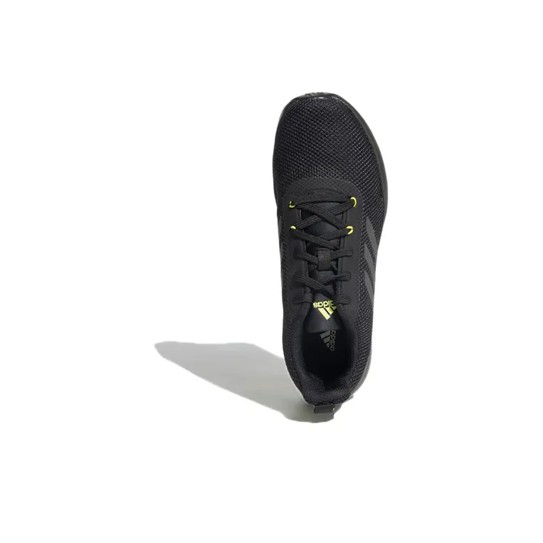 Adidas Glowrun Glowrun Reflective Wear-Resistant Low-Top Running Shoes Men's Black Yellow-4