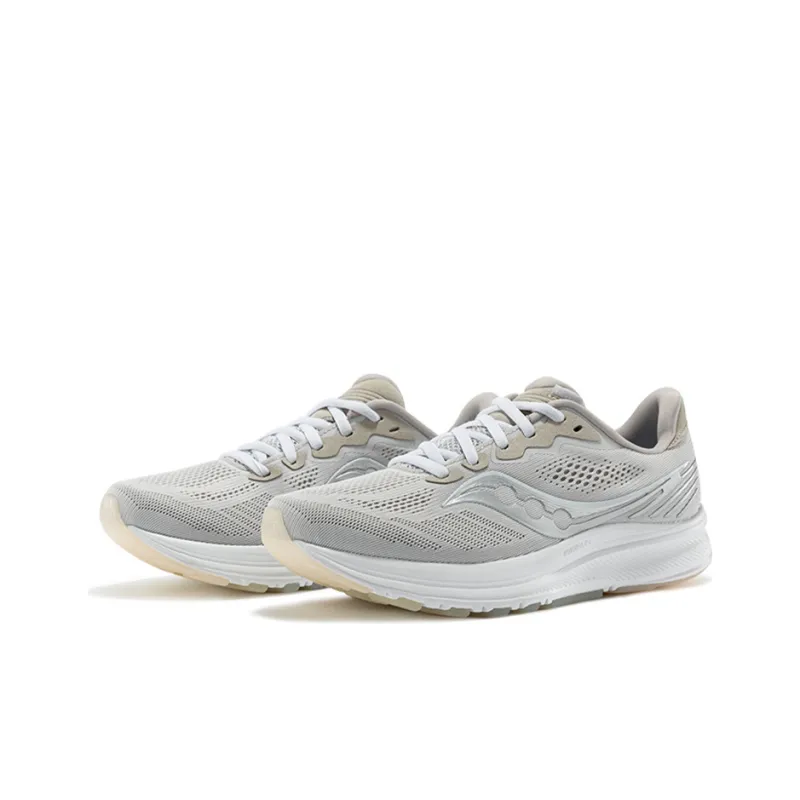 Saucony Ride Yutu 14 Cushioning Anti Slip Wear Resistant Breathability Low Top Training Running Shoes Men's Khaki Gray-2
