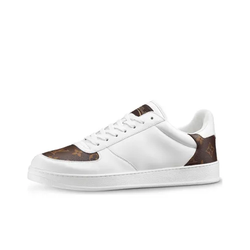 LOUIS VUITTON Rivoli Skateboard Shoes Men Low-Top White/Brown