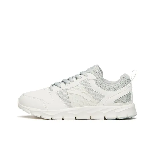 Anta Cushioned Slip Resistant Abrasion Resistant Breathable Low Top Running Shoes Women's White Green