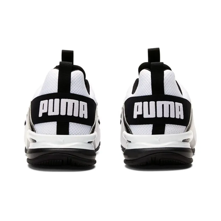 PUMA Axelion Anti-Slip And Wear-Resistant Lightweight Low-Top Running Shoes Men's White Black-2
