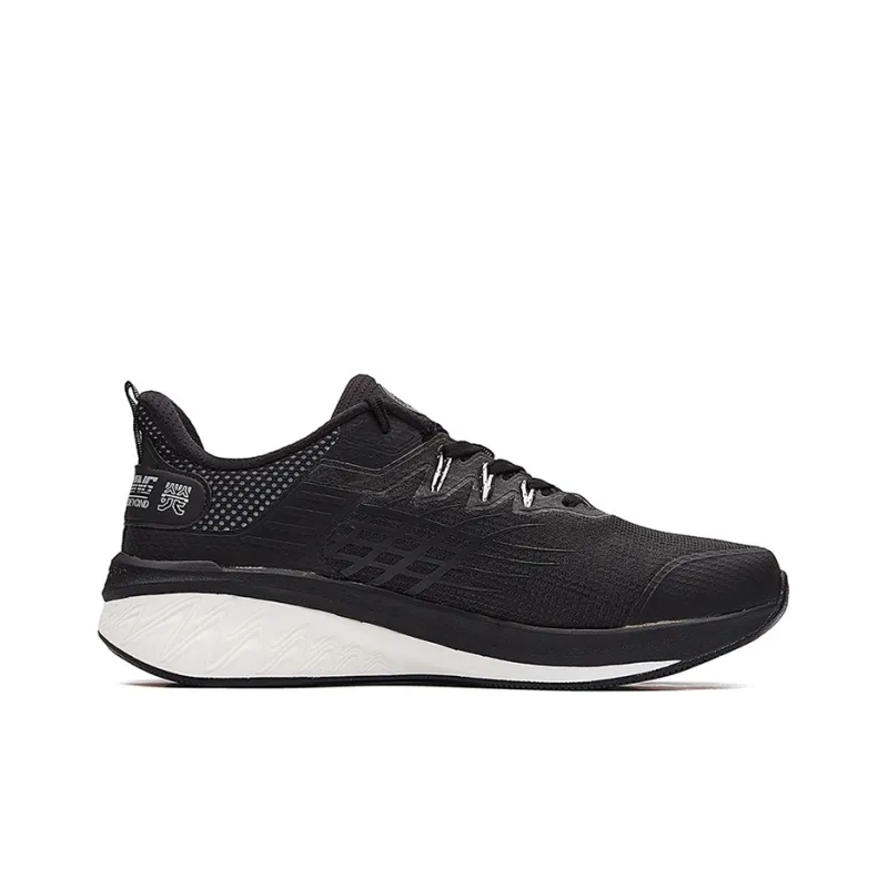 361° Night Charm 3.0 Cushioning Breathable Wear-Resistant Low-Top Running Shoes Men's Obsidian Black-1