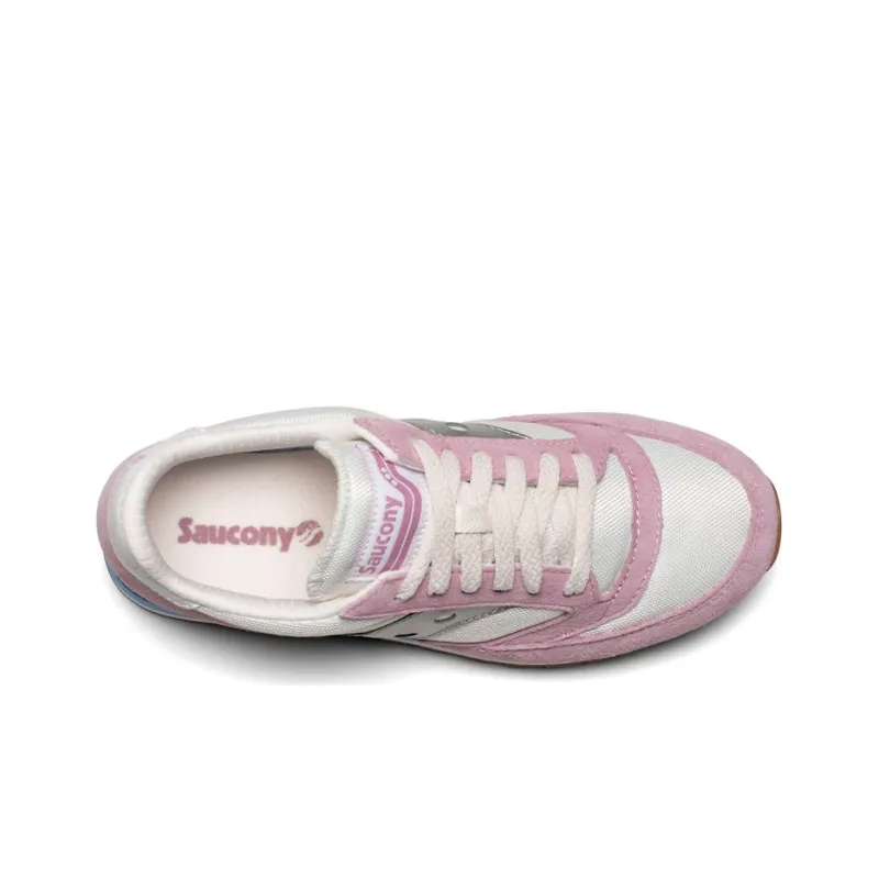 Saucony Jazz 81 Cushioning, Slip Resistant, And Abrasion Resistant Low Top Casual Shoes Women's Pink Blue-3