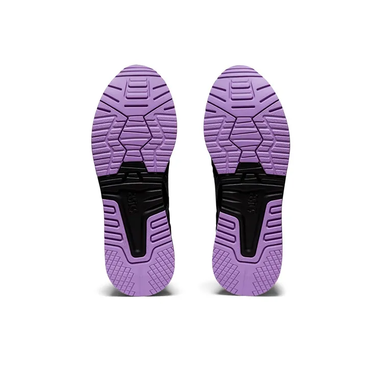 Asics Gel Lyte Run Wear Resistant Low Top Walking Shoes Women's Black Purple-5