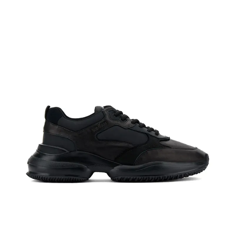 HOGAN Interaction Low-Top Casual Shoes Men's Black-1