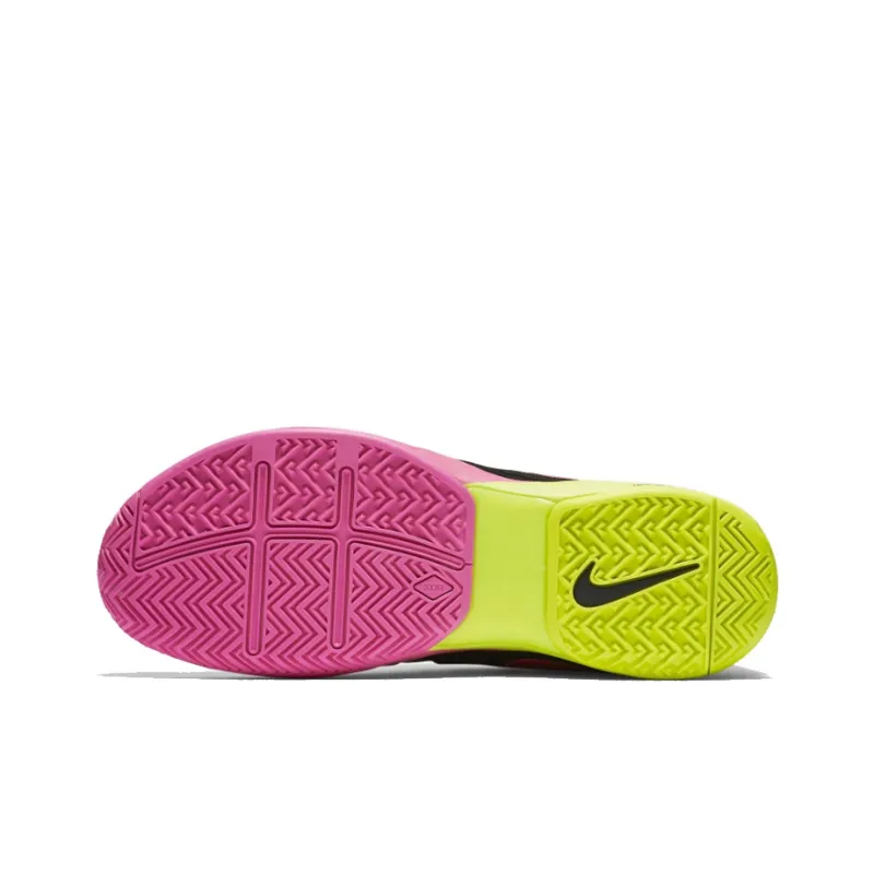 Nike Zoom Vapor 9.5 Tour Cushioning Low Top Tennis Shoes Women's Black Yellow-4