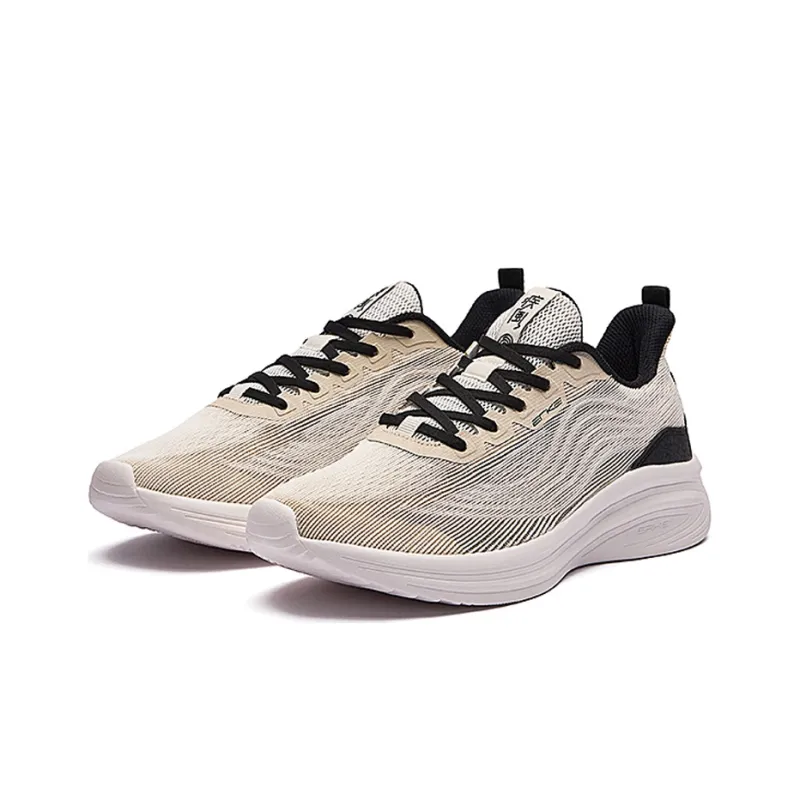Erke Wind China Fortune Low Top Casual Shoes Men's Beige Black-1