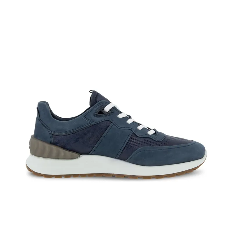 Ecco Astir Cushioning, Slip Resistant, Abrasion Resistant, Lightweight Low Top Casual Shoes Men's Deep Sea Blue-1