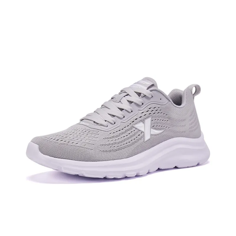 XTEP Breathable, Rebound, Anti Slip, And Wear Resistant Low Top Running Shoes Men's Light Gray Black-1