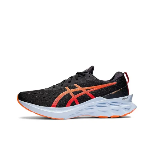 Asics Novablast 2 Running Shoes Men Low-Top Black/Orange