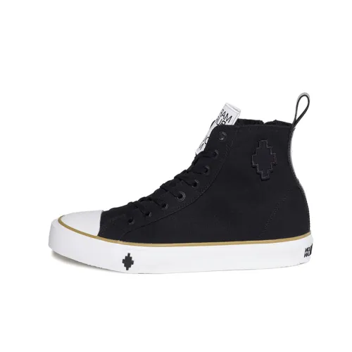 Marcelo Burlon Burlon Canvas Shoes Men High-Top Black/White