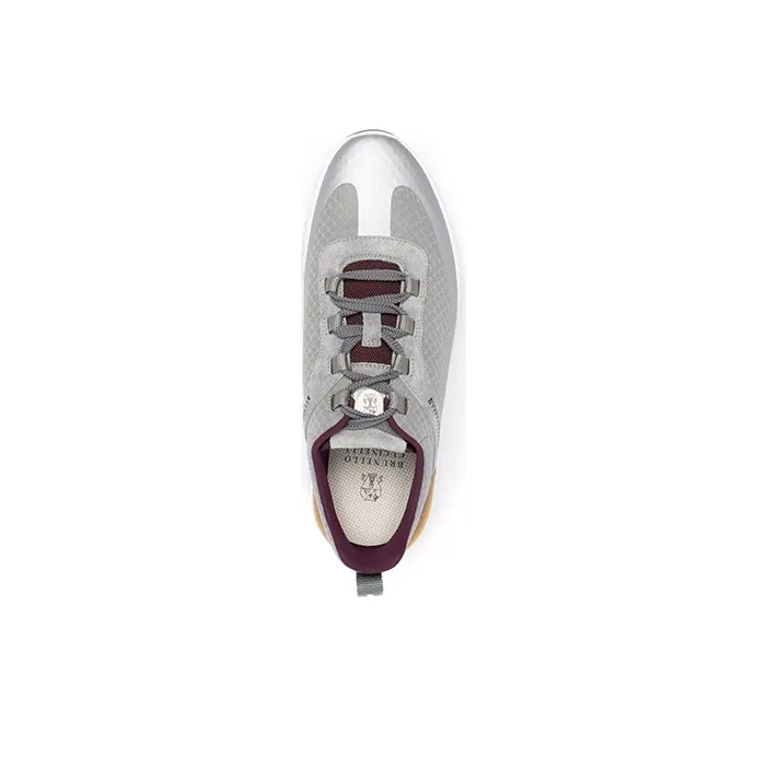 Brunello Cucinelli Running Shoes Men's Gray-3