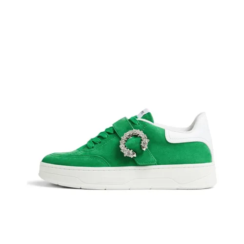 Jimmy Choo Skateboard Shoes Women's Low-Top Malachite Color