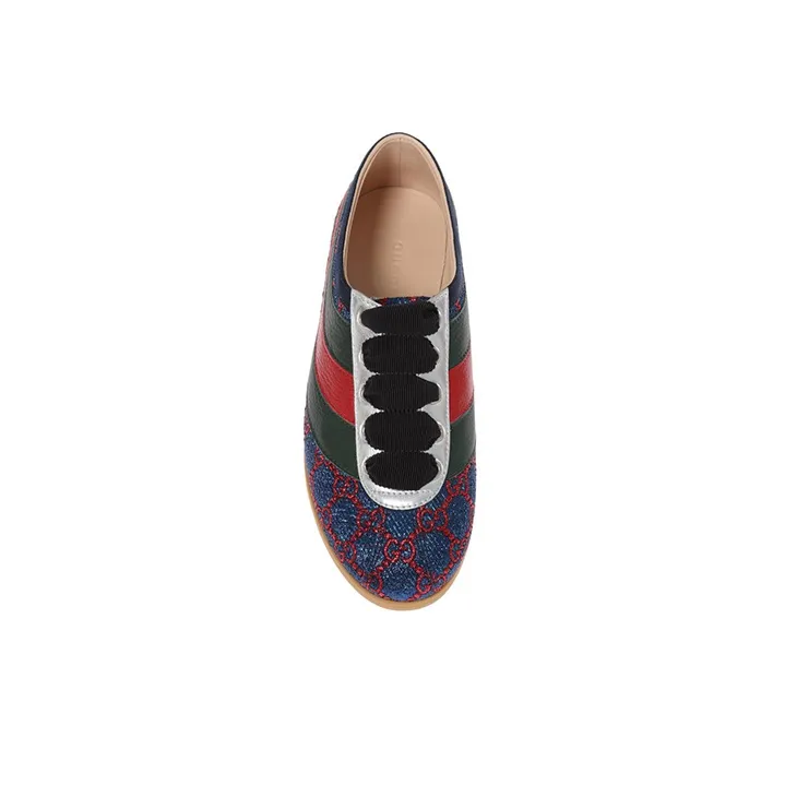 GUCCI Women's Falacer 'Blue Lurex GG'-3