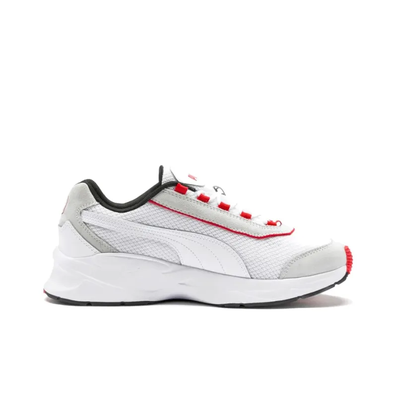 PUMA Nucleus Lux Low Top White/Grey/Red-1