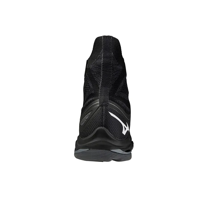 Mizuno Wave Lightning Neo Anti-Slip And Wear-Resistant Lightweight High-Top Running Shoes Unisex Black White-3