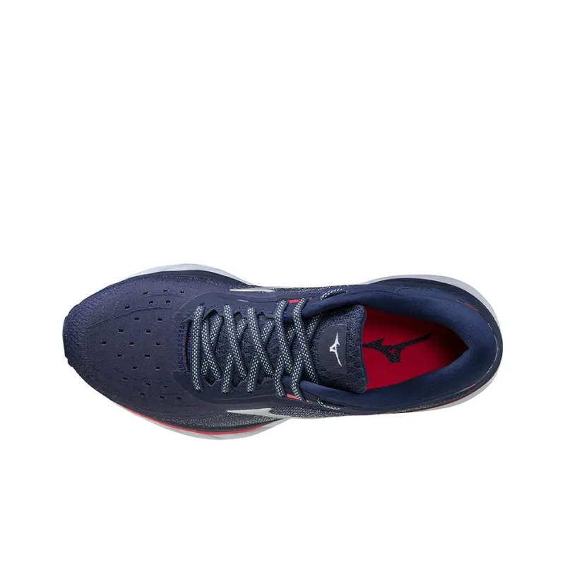 Mizuno Wave Sky 5 Cushioning Anti Slip And Wear Resistant Low Top Running Shoes Women's Blue-2