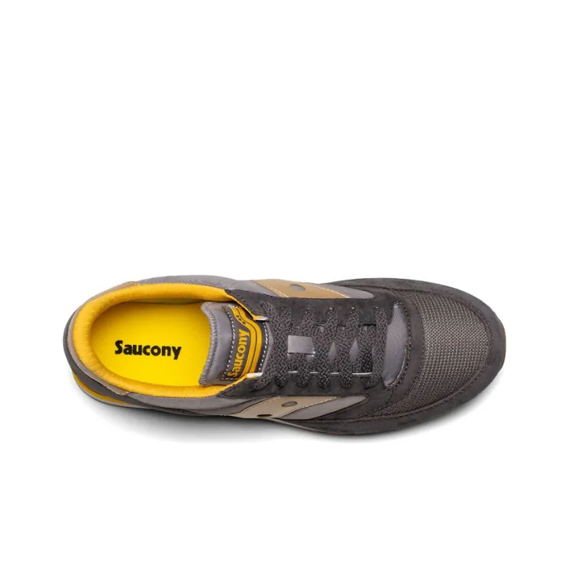 Saucony Jazz 81 Running Shoes Unisex Low-Top Gray/Yellow-3