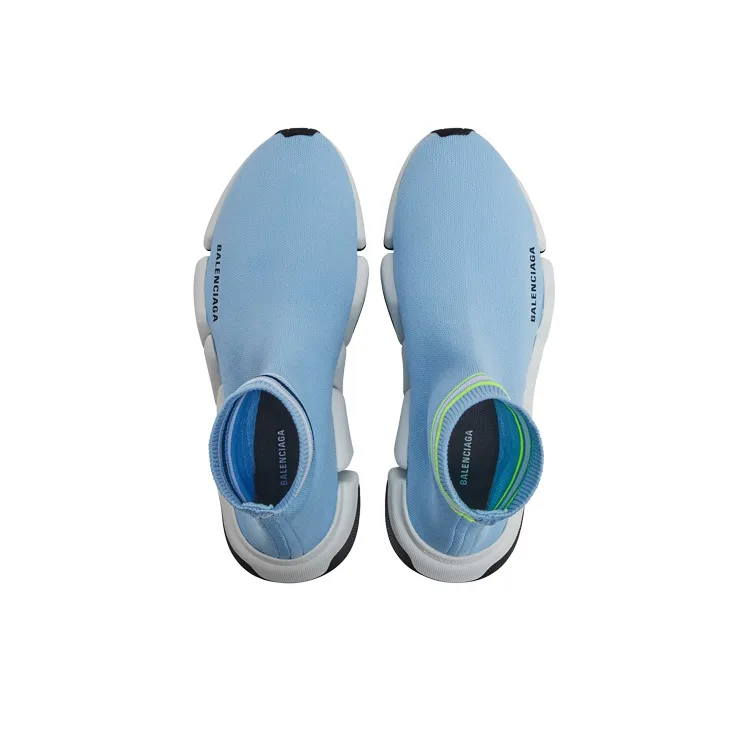 Balenciaga Speed 2.0 Striped Light Blue Women's-4