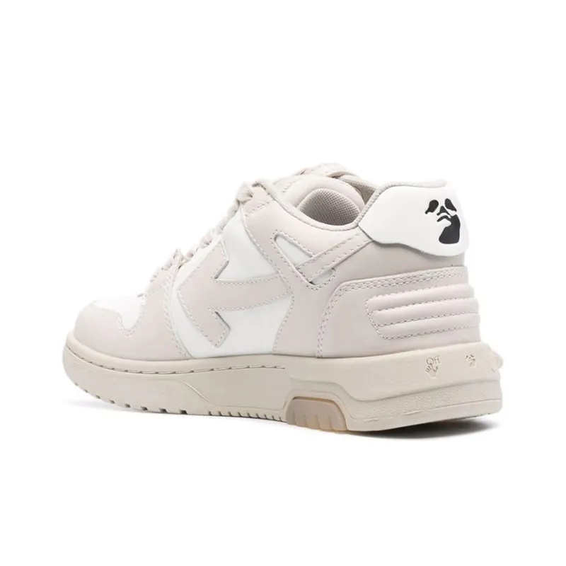 OFF WHITE Out Of Office 'OOO' Low Nude White Women's-3