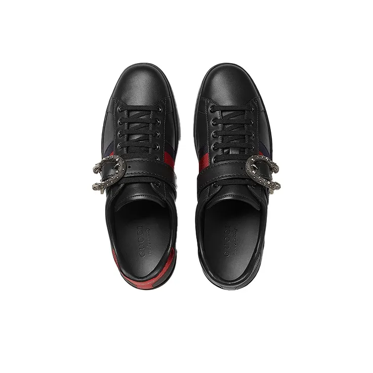 GUCCI Ace Low 'Dionysus Buckle Black'-3