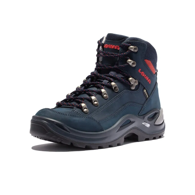 Lowa Balance Support Abrasion Resistant Waterproof Slip Resistant High Top Revolutionaries Women's Navy Blue/Earth Tone-2