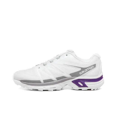 SALOMON XT-Wings 2 Running Shoes Unisex Low-Top White/Purple