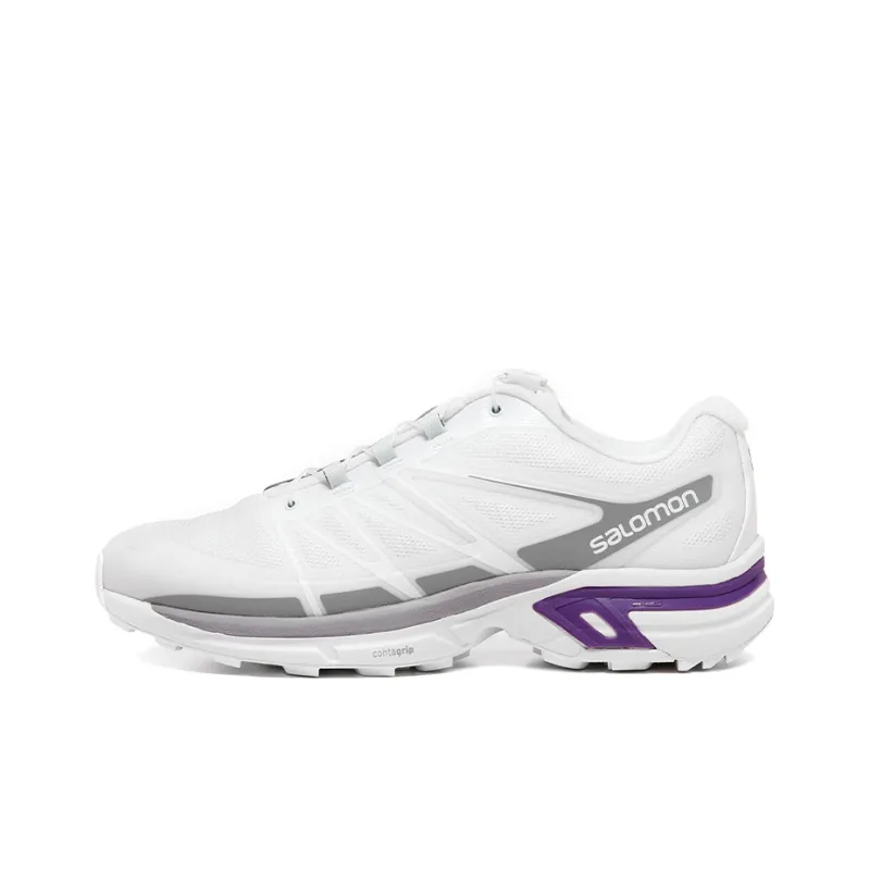 SALOMON XT-Wings 2 Low-Top Running Shoes Unisex White Purple-0