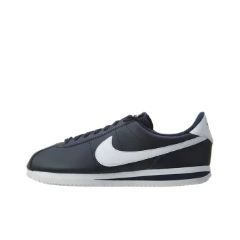 Nike Cortez Basic Leather Obsidian/White Metallic Silver