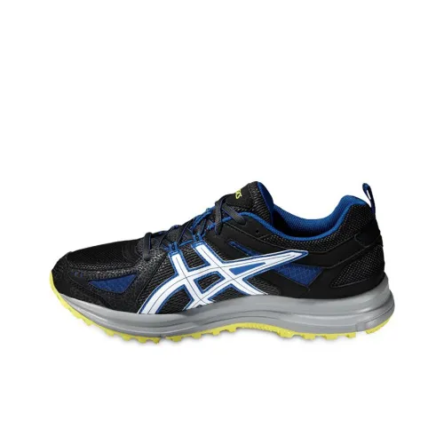 Asics Trail Tambora 5 Wear-Resistant Low-Top Running Shoes Men's Black Blue