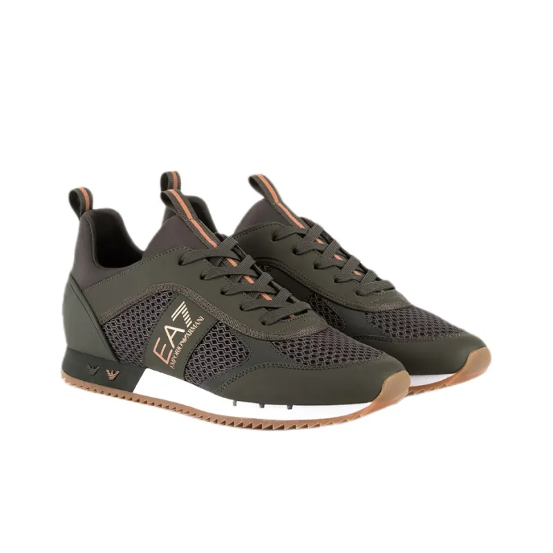 EMPORIO ARMANI Low Top Casual Shoes Unisex Green-2