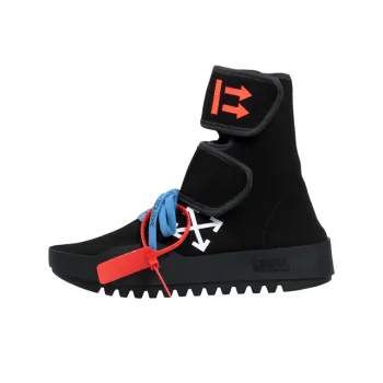 OFF WHITE Motowrap Black Stylish Skateboarding Shoes Men's Black