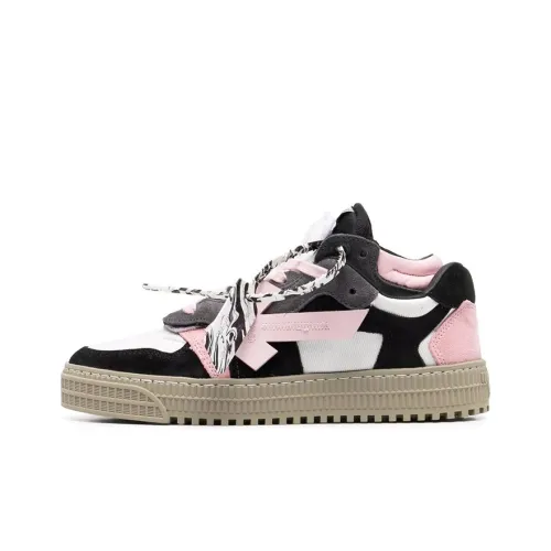 OFF-WHITE Wmns Leather Sneakers Black/Pink