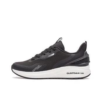 361° Non slip Lightweight Low Top Winter Padded Casual Shoes Men's Obsidian Black