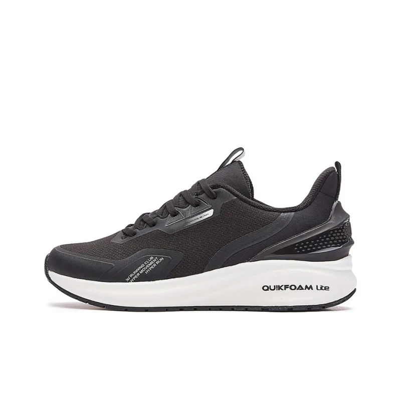 361° Non slip Lightweight Low Top Winter Padded Casual Shoes Men's Obsidian Black-0