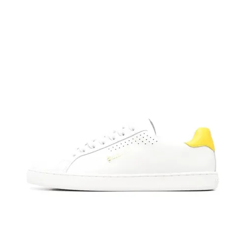 PALM ANGELS Skateboard Shoes Women's Low-Top White/Yellow