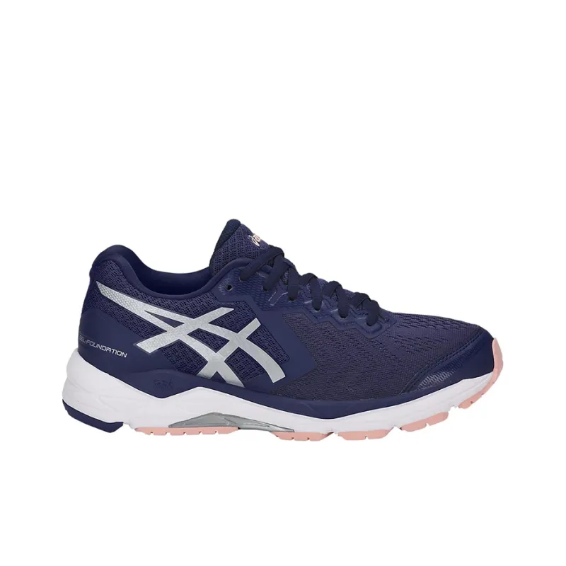 Asics Gel-Foundation 13 Durable Breathable Lightweight Low-Top Running Shoes Women's Blue Pink-1