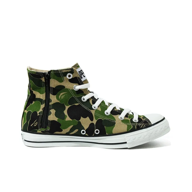 A BATHING APE ABC Camo Ape Sta Hi Stylish Skateboarding Shoes Women's Camouflage-1