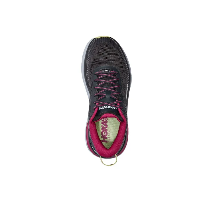 HOKA ONE ONE Bondi 7 Blue Graphite Festival Fuchsia Women's-2